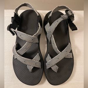 Chaco Black and White Sandals